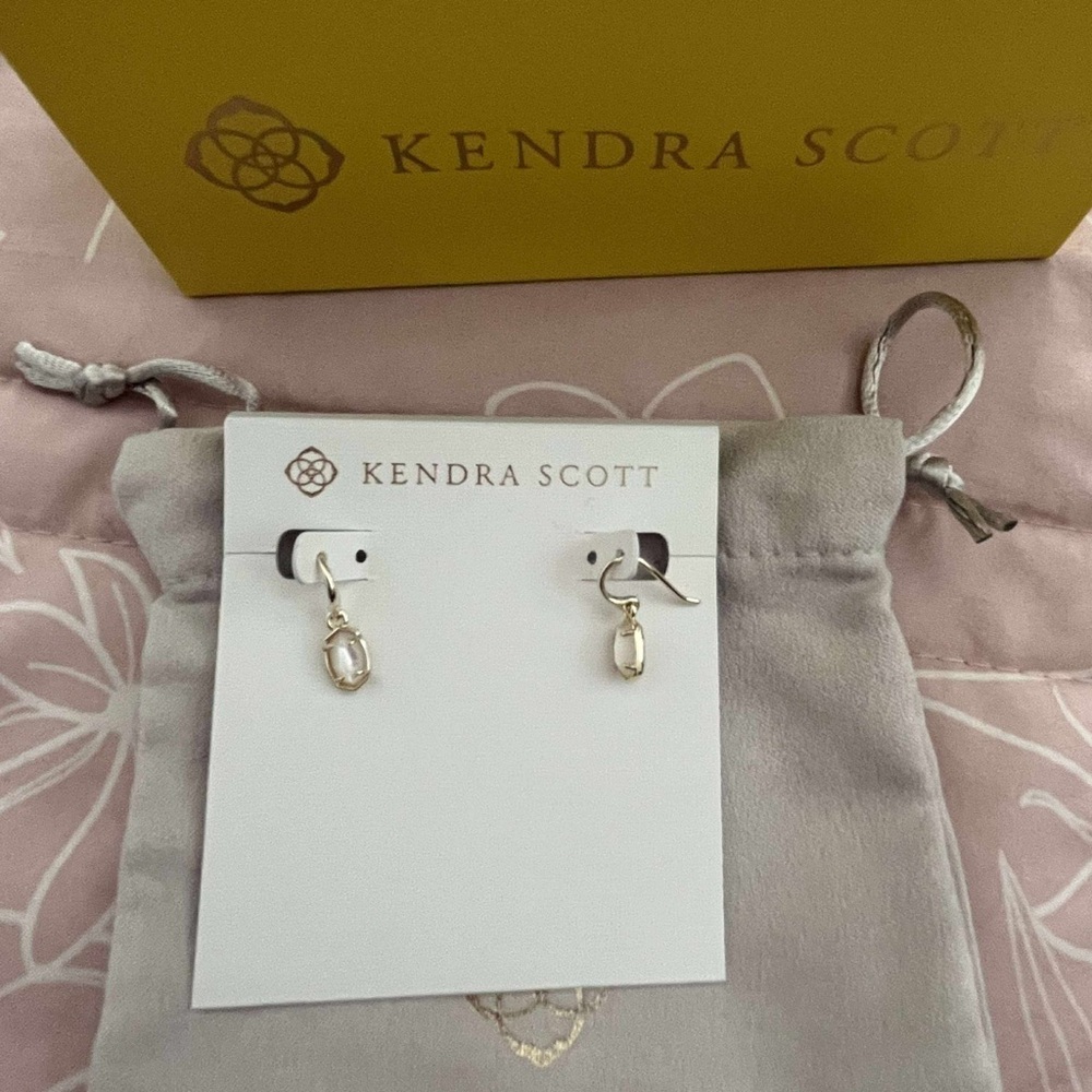 Kendra Scott Silver Drop Earrings